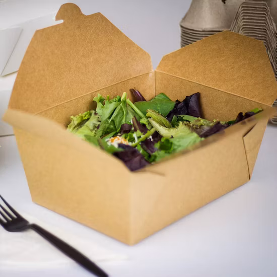 Manufacturing Biodegradable Takeaway Kraft Food Paper Box for Hot Food Packaging