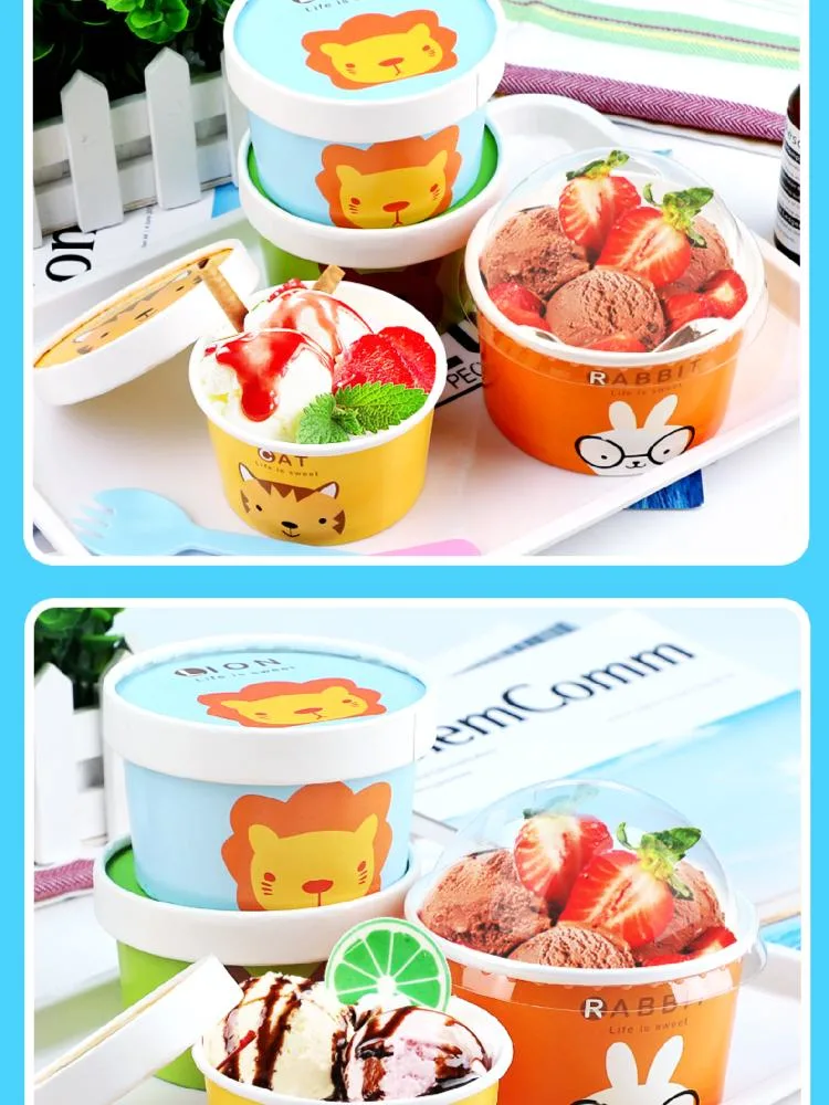 Made in China Disposable Eco-Friendly Soup Bowl Paper Wholesale Paper Bowl Design Ice Cream Cup